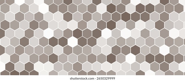 Padrão hexagonal sem emenda de favo de mel. Fundo colmeia cinza, preto, branco. Cor de gradação. Colmeia, colmeia de abelhas padrão células. vetor