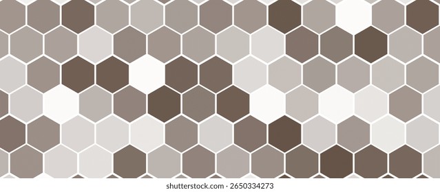 Padrão hexagonal sem emenda de favo de mel. Fundo colmeia cinza, preto, branco. Cor de gradação. Colmeia, colmeia de abelhas padrão células. vetor