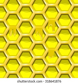 Honeycomb with honey