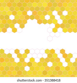 honeycomb with honey background 