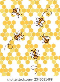 Ilustración vectorial de abejorros y abejas