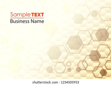 Honeycomb icon. Abstract honeycomb logo vector. Beehive symbol vector. Honey Comb Logo Template Design Vector, Design Concept, Creative Symbol, Icon. Orange abstract  honey background pattern hexagons