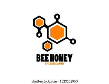 Honeycomb icon. Abstract honeycomb logo vector. Beehive symbol vector. Honey Comb Logo Template Design Vector, Emblem, Design Concept, Creative Symbol, Icon, Outline bee symbol 