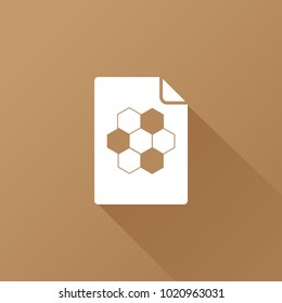 honeycomb icon. bee sign