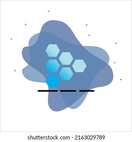 Honeycomb Icon Design, With Background
