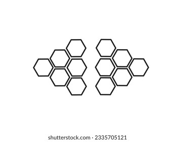 honeycomb icon design make with vector