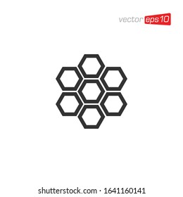 Honeycomb Icon Design Vector Template
