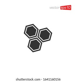 Honeycomb Icon Design Vector Template