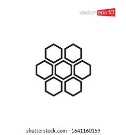 Honeycomb Icon Design Vector Template