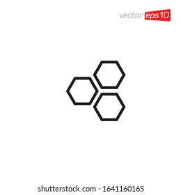 Honeycomb Icon Design Vector Template