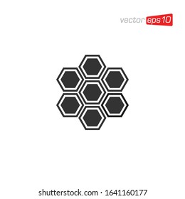 Honeycomb Icon Design Vector Template