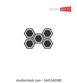 Honeycomb Icon Design Vector Template