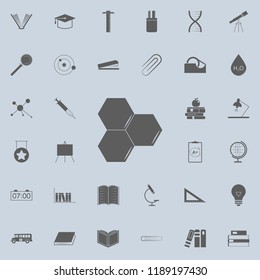 honeycomb icon. Education icons universal set for web and mobile