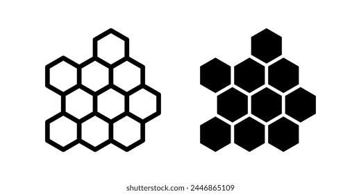 Honeycomb icon. flat illustration of vector icon for web