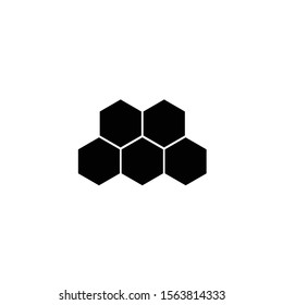 Honeycomb Icon Flat Vector Illustration