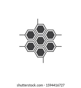 Honeycomb Icon Flat Vector Illustration