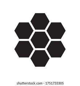 Honeycomb Icon Flat Vector Illustration