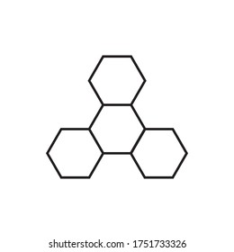 Honeycomb-Symbol Flache Vektorgrafik
