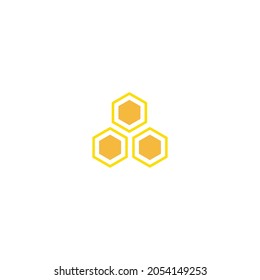Honeycomb Icon Flat Vector Illustration. Symbol