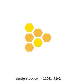 Honeycomb Icon Flat Vector Illustration. Symbol