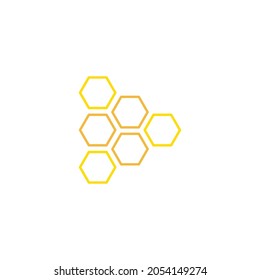 Honeycomb Icon Flat Vector Illustration. Symbol