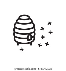 honeycomb icon illustration isolated vector sign symbol