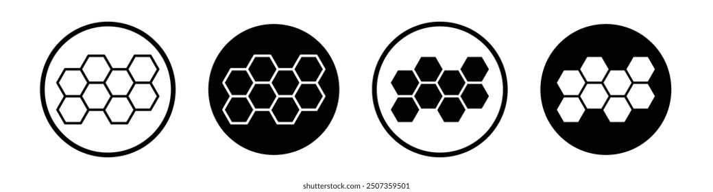 Honeycomb icon isolated on white background