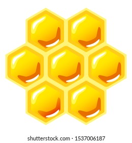 Honeycomb icon. It isolated in white