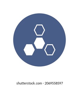 honeycomb icon , medical icon vector