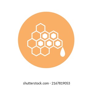 Honeycomb icon on white background. honeycomb icon for your web site design, logo, app, UI. flat style.
