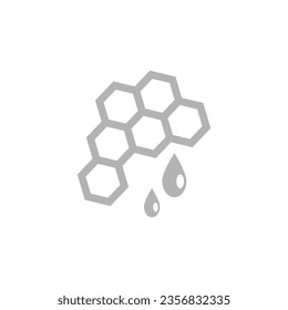 honeycomb icon on a white background, vector illustration