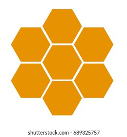 honeycomb icon on white background. flat style design.