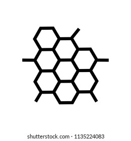 Honeycomb Icon on White Background.Vector Design
