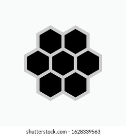 Honeycomb Icon. Polygon Sign & Symbol - Vector.