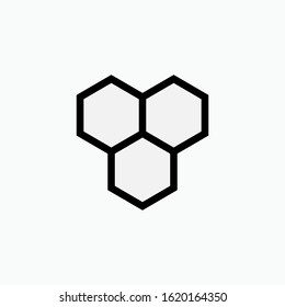 Honeycomb Icon. Sign & Symbol - Vector.