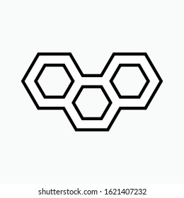 Honeycomb Icon. Sign & Symbol - Vector.