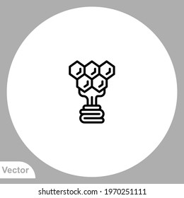 Honeycomb icon sign vector,Symbol, logo illustration for web and mobile
