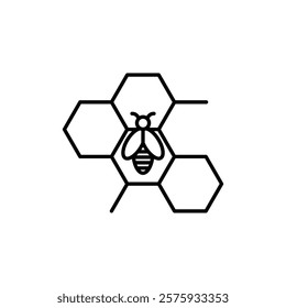 honeycomb icon simple vector symbol