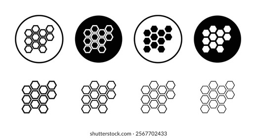 Honeycomb icon Symbol mark in filled style