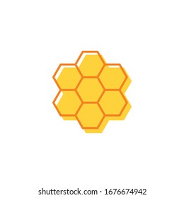 honeycomb icon template color editable. honeycomb symbol vector sign isolated on white background. 