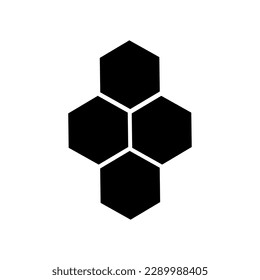 honeycomb icon template color editable. honeycomb symbol vector sign illustration on white background