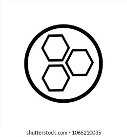 honeycomb icon in trendy flat style isolated on background. honeycomb icon page symbol for your web site design  logo, app, UI. Vector EPS10
