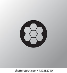 Honeycomb icon in trendy isolated on grey background.Vector illustration.