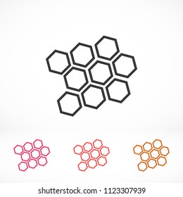 honeycomb icon vector