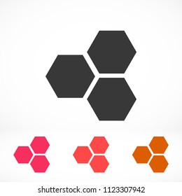 honeycomb icon vector