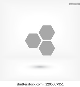 honeycomb icon vector