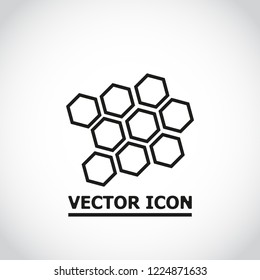 honeycomb icon vector