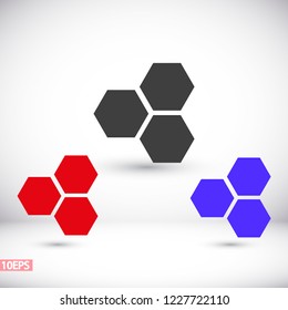 honeycomb icon vector