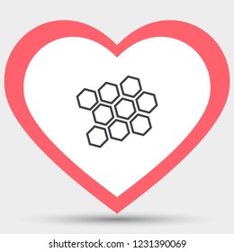 honeycomb icon vector