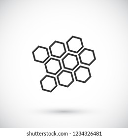 honeycomb icon vector